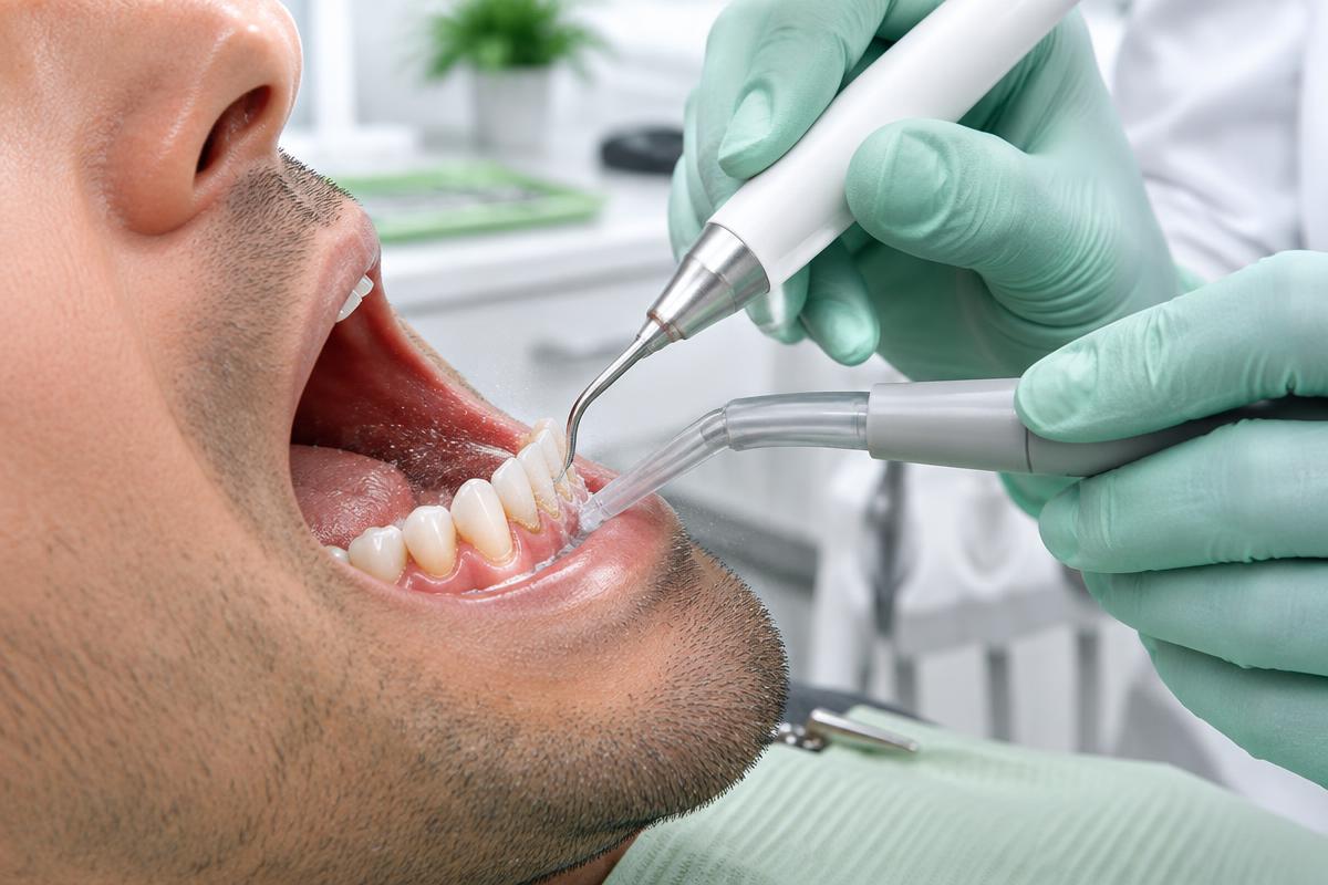 Professional teeth cleaning