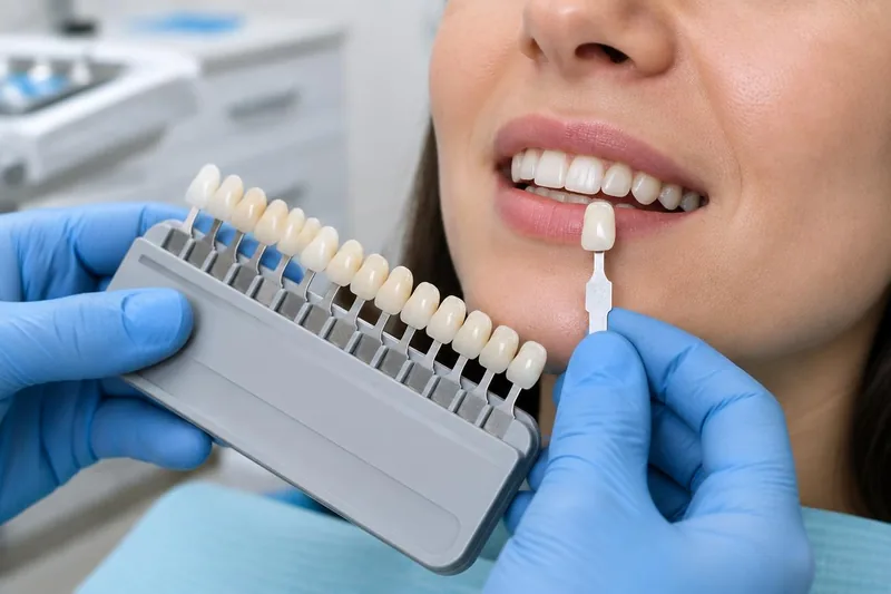 Dental shade matching treatment