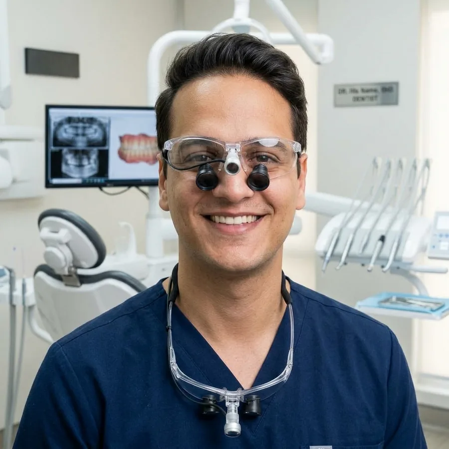 Dr. Zaid Khaled Alamoudi in a dental clinic